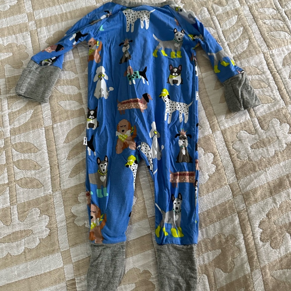 Little Sleepies Dapper Dogs Newborn Bamboo Convertible Footie